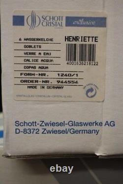 New Vtg. Set of 11 Schott-Zwiesel Crystal HENRIETTE Stemware 8 1/4 Wine Glasses