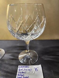 New Waterford Crystal Set of 2 Gin Journeys Olann Balloon Gin/Wine/Water Glasses