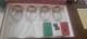 New in box Cristalleria Fratelli Fumo Gold Rim Wine Glasses Hand Made In Italy