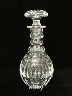 Nice Cut Crystal Glass Wine Decanter with Stopper, 10 3/4 Tall x 5 1/4 Widest