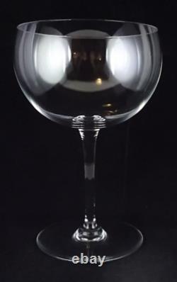 Nine Baccarat French Crystal Pavillon Chambertin Balloon Wine Glasses
