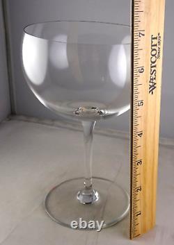 Nine Baccarat French Crystal Pavillon Chambertin Balloon Wine Glasses