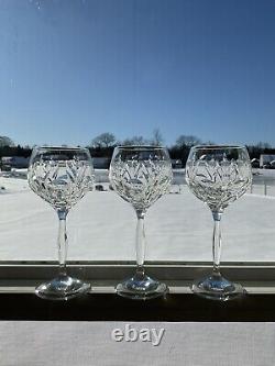 Noritake ROTHSCHILD (3) Crystal Wine Glasses Mint Condition7 1/4