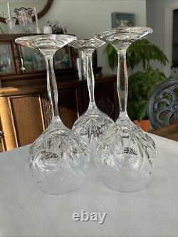 Noritake ROTHSCHILD (3) Crystal Wine Glasses Mint Condition7 1/4