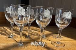 Noritake Virtue 868 Etched Rose Lead Crystal Glass Set 15pc Japan 8 Water 7 Wine Noritake Virtue 868 Etched Rose Lead Crystal Glass Set 15pc Japan 8 Water 7 Wine