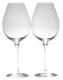 ORREFORS Crystal Difference Primeur Wine Glasses Set/2 by Erika Lagerbielke NIB