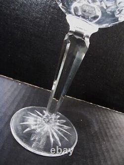 Old Irish WATERFORD Crystal LISMORE 4 Hock Wine Goblets 7.5