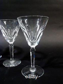 Old Irish WATERFORD Crystal SHEILA 8 Claret Wine Goblets