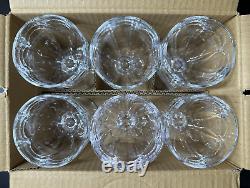 Original Boxed Set of 6 VILLEROY &BOCH Bernadotte Crystal 5.5'' Claret WineGlass