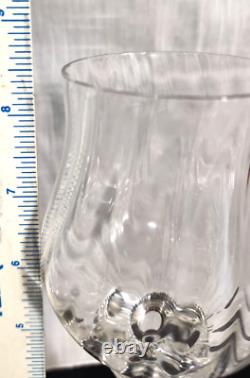 Orrefors Crystal Wine Glasses (6) Berit Pattern 8.5h