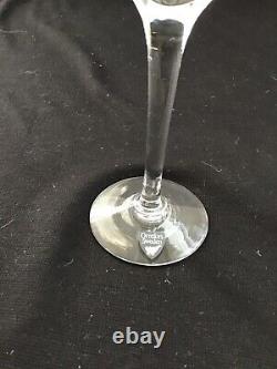 Orrefors Illusion Clear Crystal 7 1/4 Claret Wine Glasses Set of 8 Hand Blown