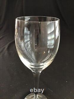 Orrefors Illusion Clear Crystal 7 1/4 Claret Wine Glasses Set of 8 Hand Blown