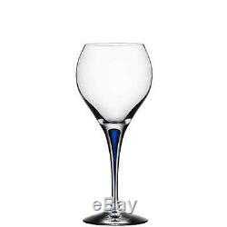 Orrefors Intermezzo Blue Sweet Wine Glass, Set of 4