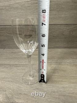 Orrefors Prelude Clear Crystal 7 3/8 Claret Wine Glasses Set Of 10 Sweden