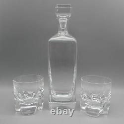 Orrefors Savor 3pc. Crystal Decanter Set (Two DOF Glasses & One Decanter)