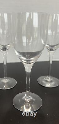 Orrefors Sweden ILLUSION Crystal Claret Wine Glasses Set of 5