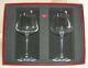 Pair 2 Chateau Baccarat White Wine Tasting Stems Glasses