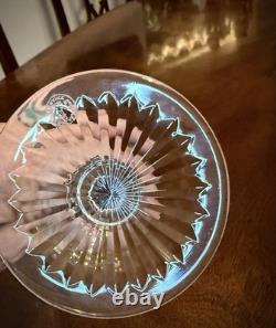 Pair (2) Large Baccarat Crystal Colbert Tall Water Goblets France 7.25