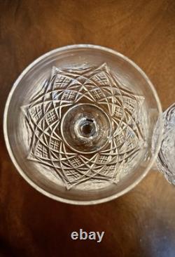 Pair (2) Large Baccarat Crystal Colbert Tall Water Goblets France 7.25