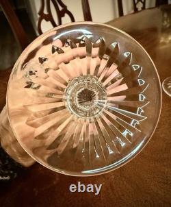 Pair (2) Large Baccarat Crystal Colbert Tall Water Goblets France 7.25