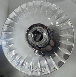 Pair Crystal Clear Industries Wine Hock Ruby Red Incuts 8 1/4