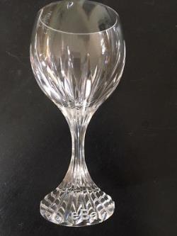 Pair Of Baccarat Crystal Massena Glass 6.5 Tall Water/wine Glass Goblets