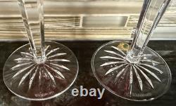 Pair Of Waterford Crystal Lismore Crimson Hock Wine Glasses, Made In Poland