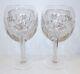 Pair Of Waterford Crystal Millennium Love Heart Oversized Balloon Wine Glasses