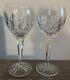 Pair Water Red Wine Goblet Ballymore by Waterford Crystal 7 1/2