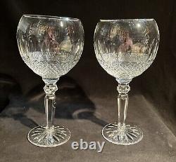 Pair Waterford Crystal Colleen Encore Wine Glass Large 8 3/4 wine EXC