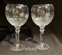 Pair Waterford Crystal Colleen Encore Wine Glass Large 8 3/4 wine EXC