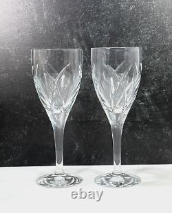 Pair Waterford Crystal John Rocha Signature Wine Glasses 8.25