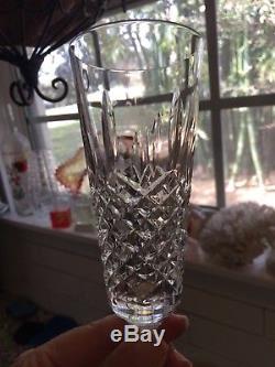 Pair Waterford Crystal Kenmare Champagne Flutes Wine glasses Acid Mark EXCELLENT