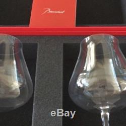 Pair of Baccarat Chateau Crystal Red Wine Stems 8-3/4 Goblet