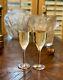 Pair of Lalique Angel Champagne Flutes MINT and GIFT BOXED