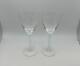 Pair of Lalique Crystal PHALSBOURG Bordeaux Wine Glasses