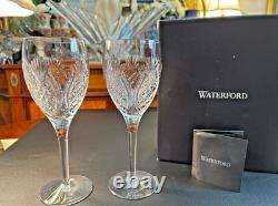 Pair of NIB WATERFORD CRYSTAL Hospitality Collection 9.5H Wine Glasses /Goblets