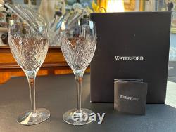 Pair of NIB WATERFORD CRYSTAL Hospitality Collection 9.5H Wine Glasses /Goblets