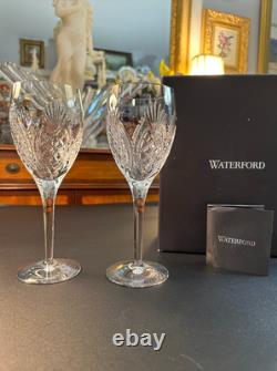 Pair of NIB WATERFORD CRYSTAL Hospitality Collection 9.5H Wine Glasses /Goblets