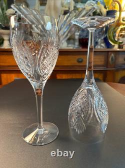 Pair of NIB WATERFORD CRYSTAL Hospitality Collection 9.5H Wine Glasses /Goblets