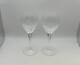 Pair of Waterford Crystal CLARA Claret Wine Glasses