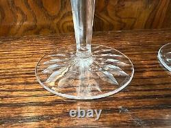 Pair of Waterford Crystal Comeragh Water Wine Goblets, 7 Tall, 3 Diameter