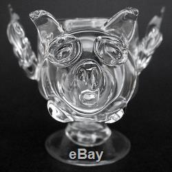 Pig with Wings Flying Crystal Wine Glass Coffee Cup Mug