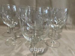 Princess house crystal wine glasses set