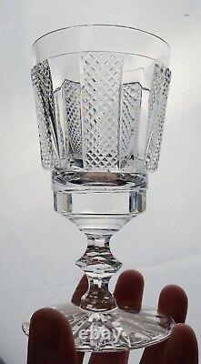 Pristine Pair Waterford Crystal Hibernia Cut Water Goblets Glasses Wine Irish