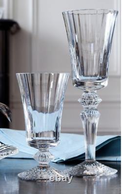 QTY 5 New in Box BACCARAT CRYSTAL CLEAR MILLE NUITS WATER/WINE GOBLET 5 5/8