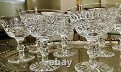 Qty 11, WATERFORD CRYSTAL TRAMORE 4 1/2 TALL CHAMPAGNE / SHERBET COUPES