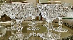 Qty 11, WATERFORD CRYSTAL TRAMORE 4 1/2 TALL CHAMPAGNE / SHERBET COUPES