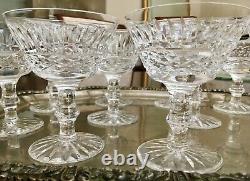 Qty 11, WATERFORD CRYSTAL TRAMORE 4 1/2 TALL CHAMPAGNE / SHERBET COUPES