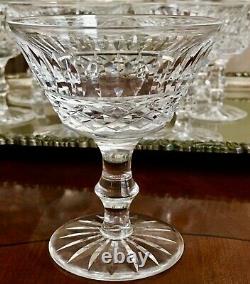 Qty 11, WATERFORD CRYSTAL TRAMORE 4 1/2 TALL CHAMPAGNE / SHERBET COUPES